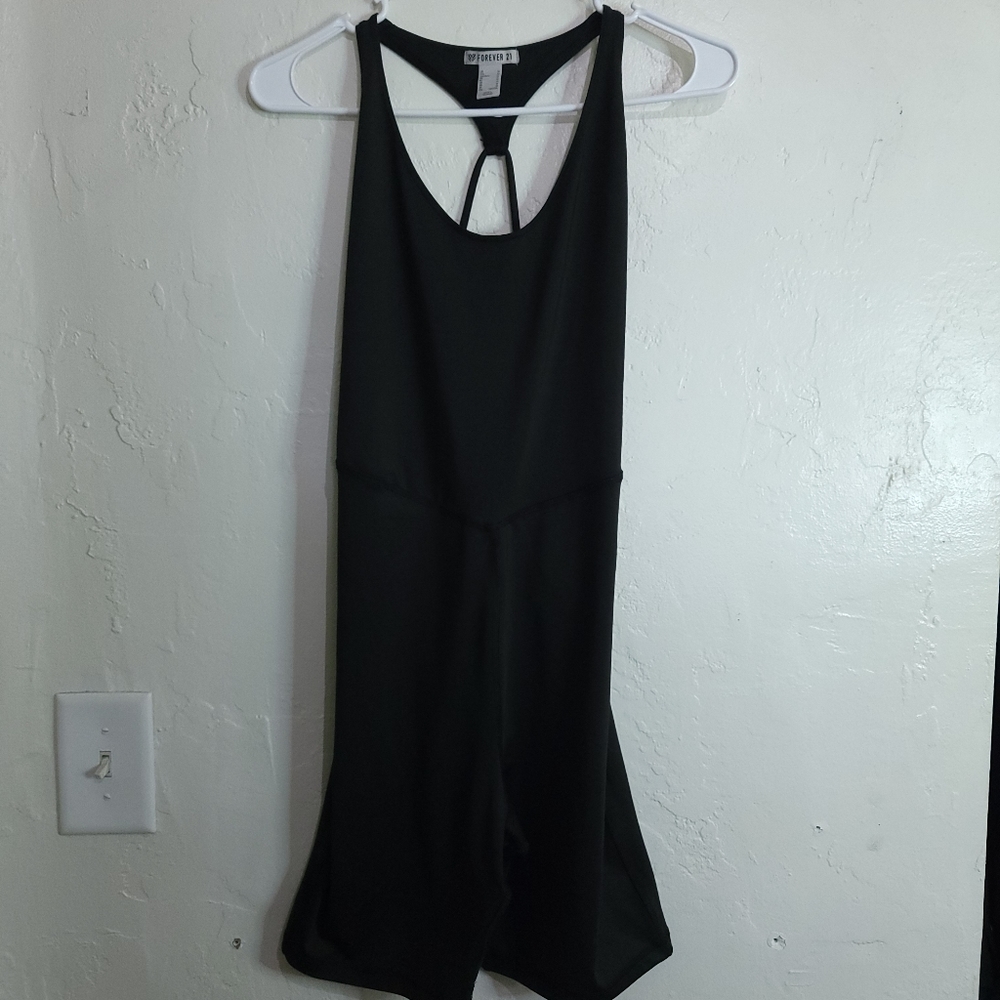 Forever21 Black Althletic Romper